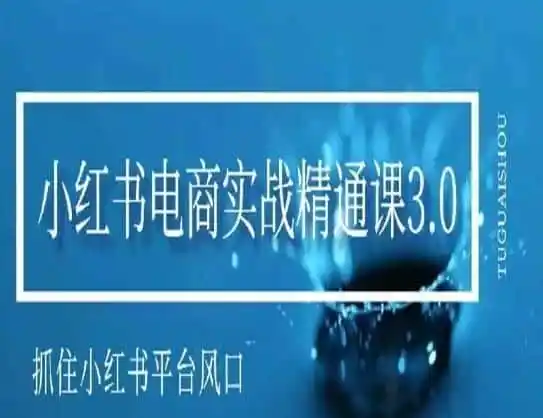 小红书电商实战精通课3.0,抓住小红书平台的风口,不错过有一个赚钱的机会-猴哥项目网