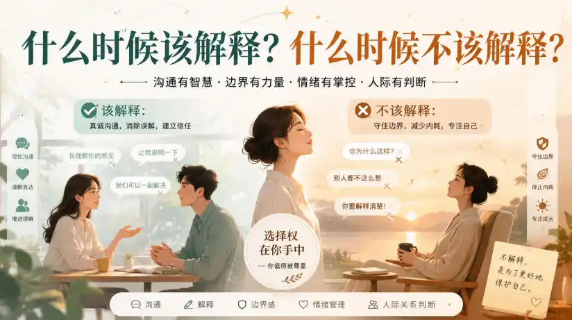 付费文章:什么时候该解释?什么时候不该解释?-猴哥项目网