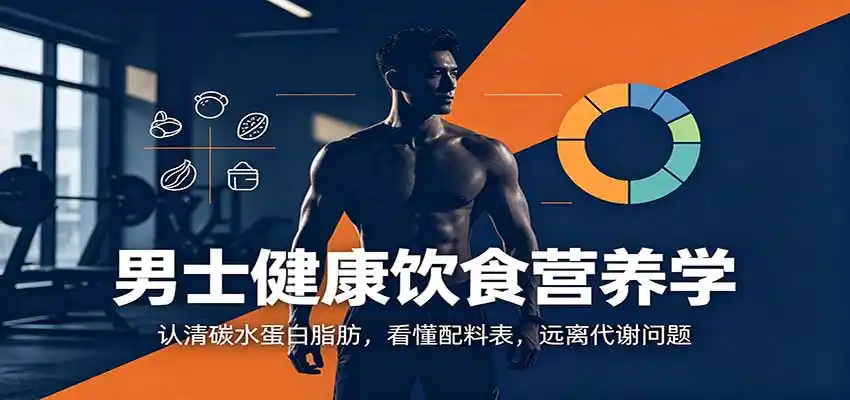 男士健康饮食营养学：认清碳水蛋白脂肪，看懂配料表，远离代谢问题-猴哥项目网