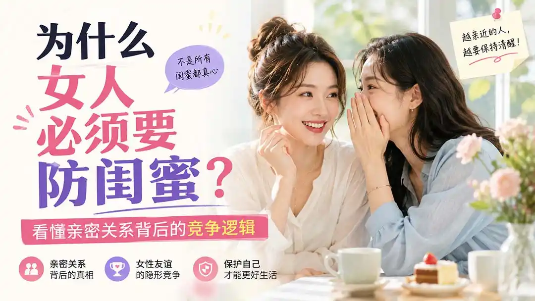 付费文章:为什么女人必须要防闺蜜?看懂亲密关系背后的竞争逻辑-猴哥项目网