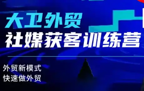 大卫老师·外贸社媒获客独家训练营(更新8月)-猴哥项目网