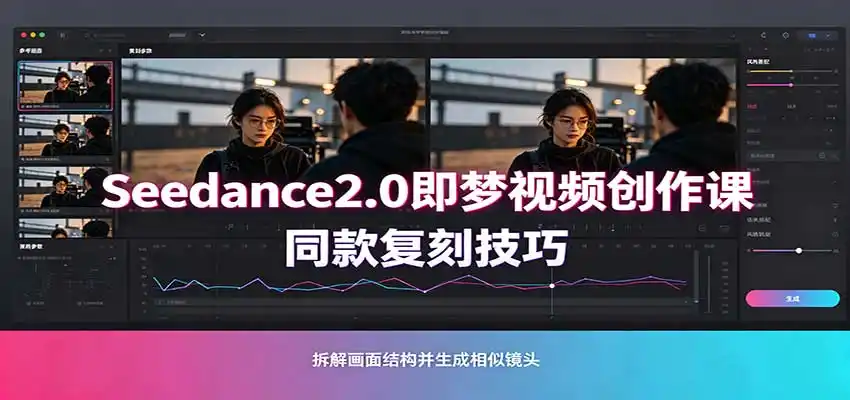 Seedance2.0即梦视频创作课:剧本式视频制作,同款复刻技巧,多行业案例落地教学-猴哥项目网