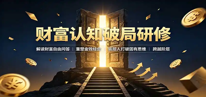 财富认知破局研修:解读”孙割”,重塑金钱观念,底层人打破固有思维跨越阶层-猴哥项目网