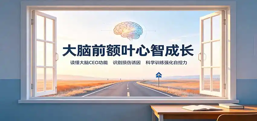大脑前额叶心智成长:读懂大脑CEO功能,识别损伤诱因,科学训练强化自控力-猴哥项目网