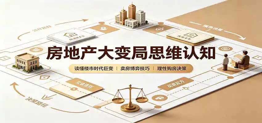 房地产大变局思维认知:读懂楼市时代巨变,卖房博弈技巧,理性购房决策-猴哥项目网